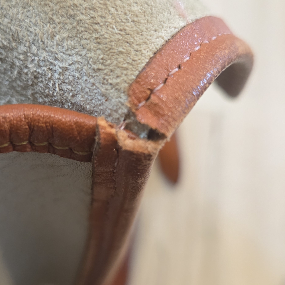 Dooney & Bourke Pebble Leather Crossbody - Cream with Brown Trim - Picture 10 of 13